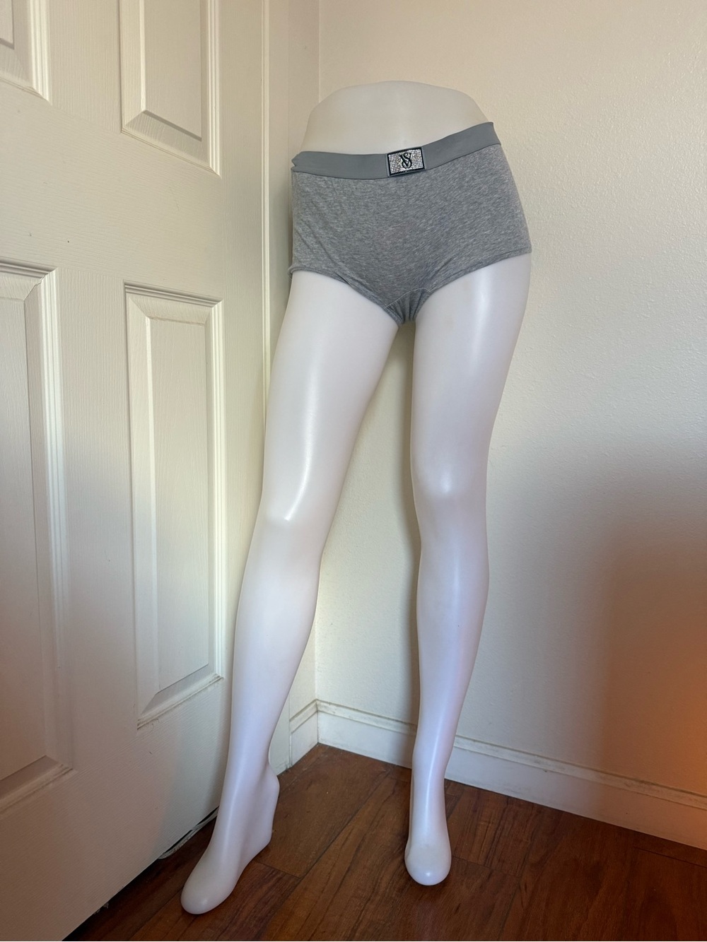 Victoria's Secret Heather Gray Cotton Full-Coverage Briefs